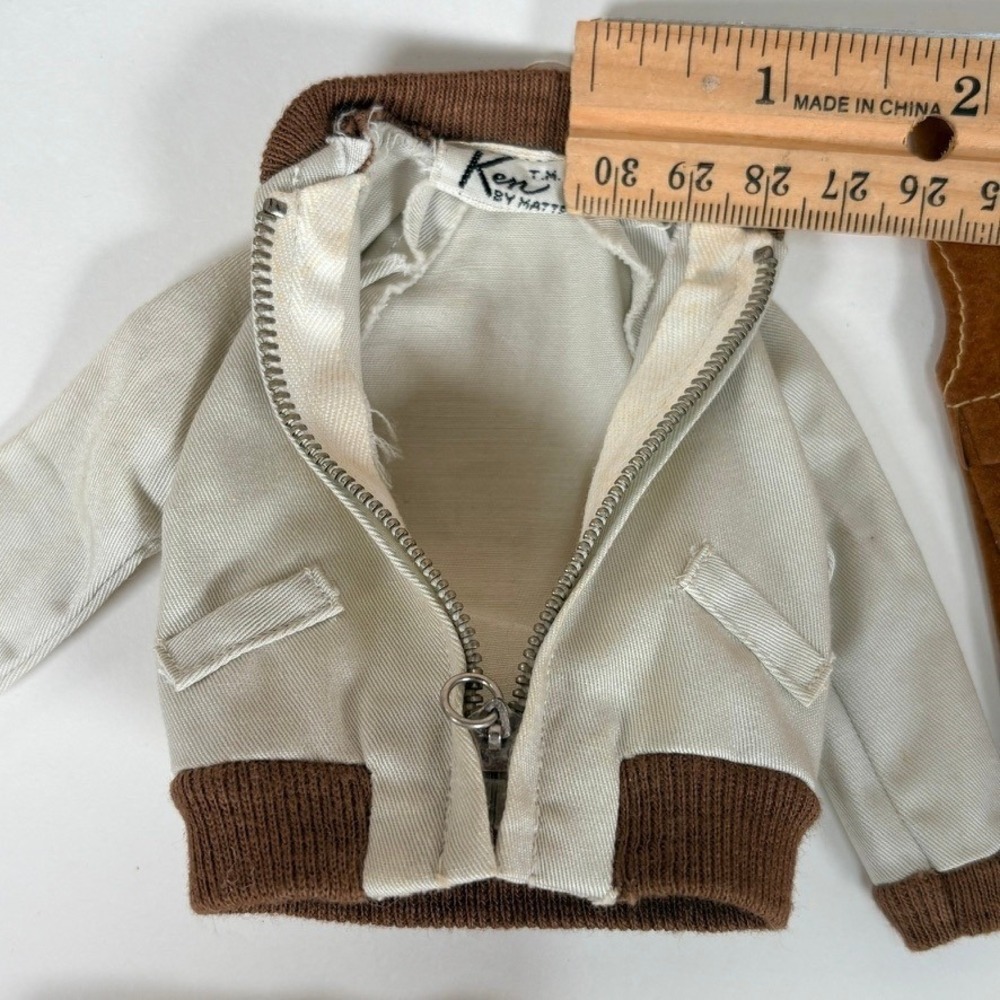 Vintage 1960s Ken Doll and Clothing Lot Blonde Painted Hair Jacket Shorts Shoes - Picture 8 of 14